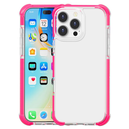 For iPhone 16 Pro Case Four Corners Anti Drop Clear TPU + TPE + PC Phone Cover