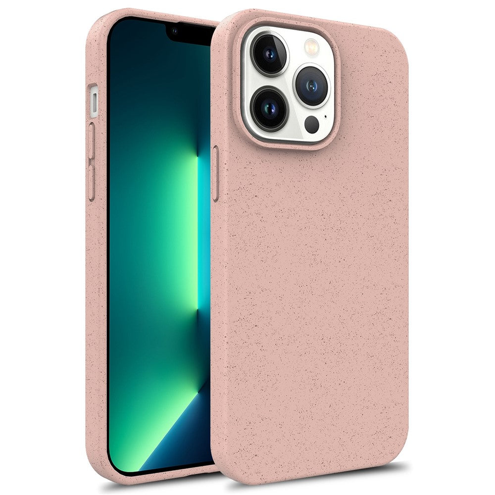 For iPhone 16 Pro Max Case Biodegradable Wheat Straw+TPU Hybrid Phone Cover
