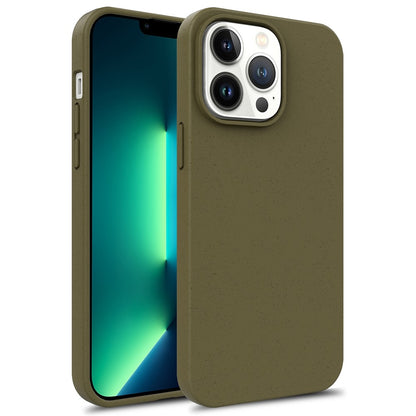 For iPhone 16 Pro Case Eco-Friendly Wheat Straw+TPU Protective Phone Case