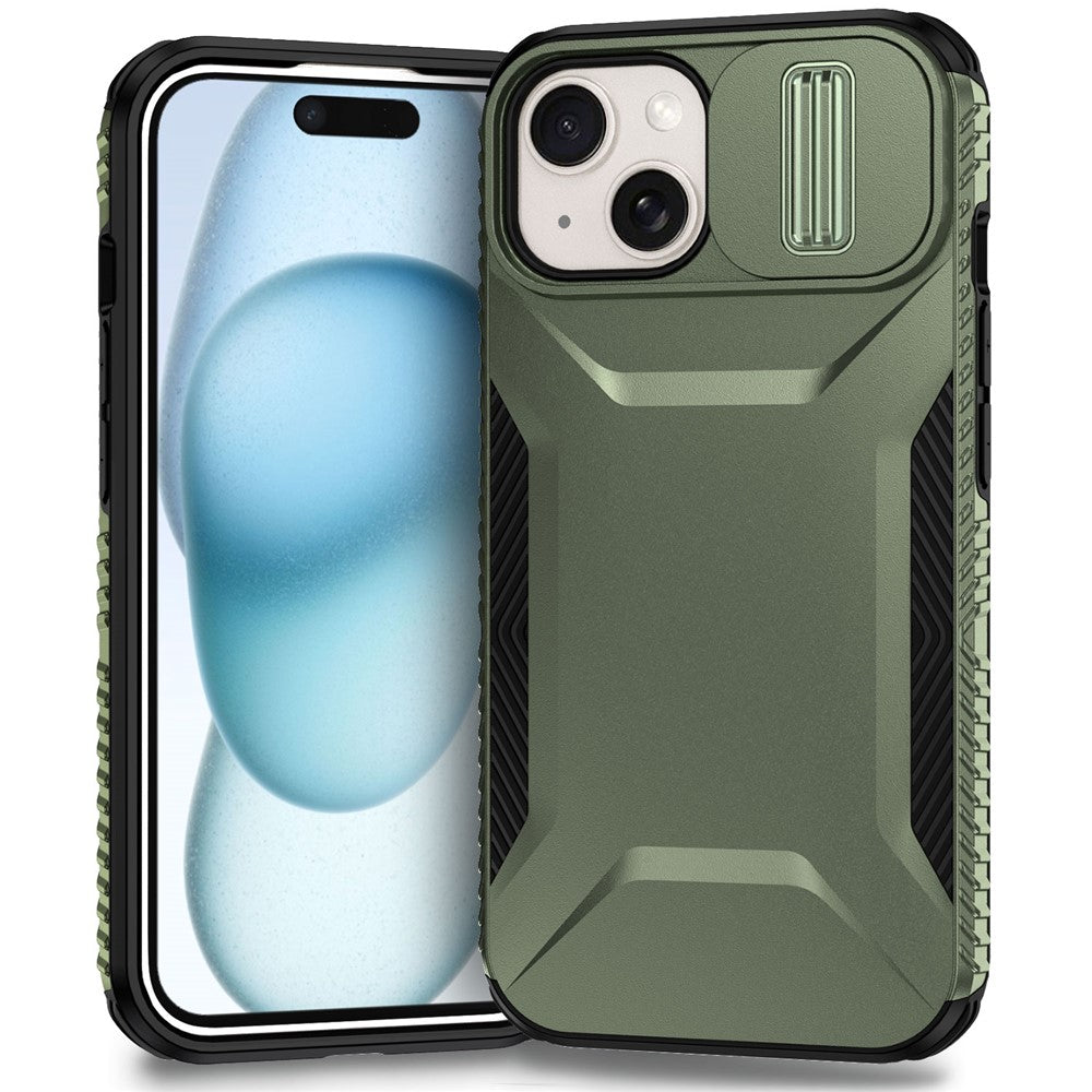 For iPhone 15 Case TPU+PC Phone Cover Upgraded Lens Protection