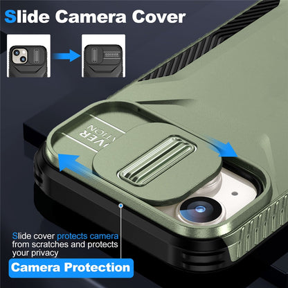 For iPhone 15 Case TPU+PC Phone Cover Upgraded Lens Protection