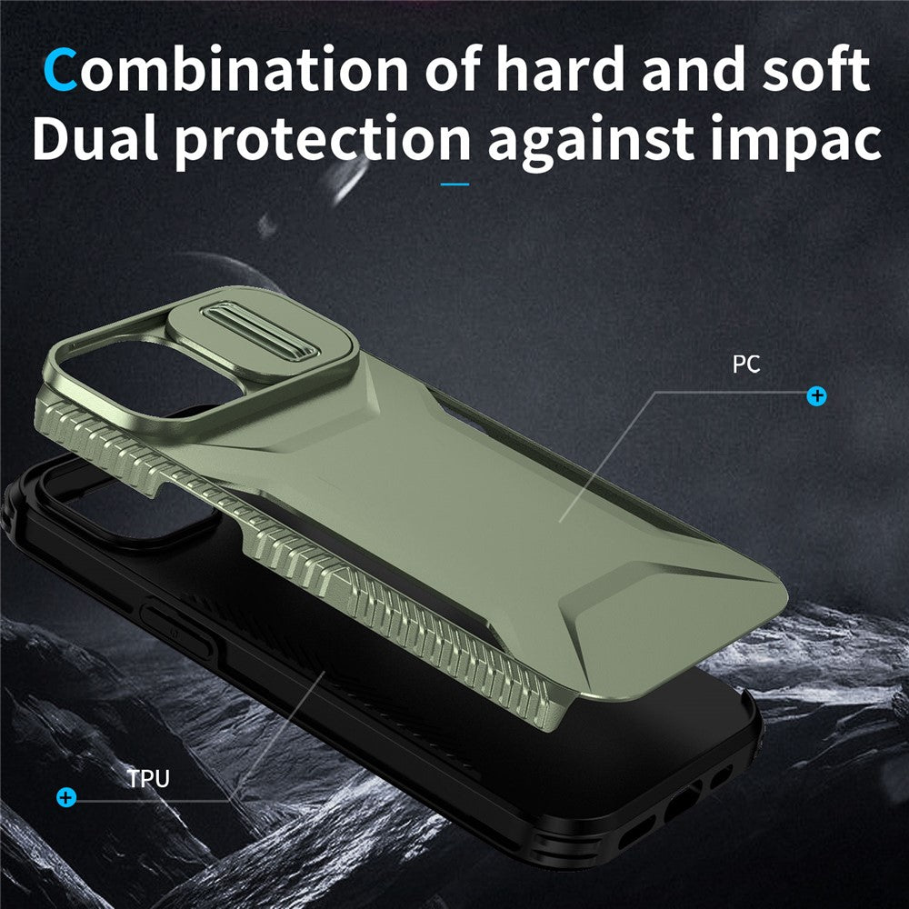 For iPhone 15 Case TPU+PC Phone Cover Upgraded Lens Protection