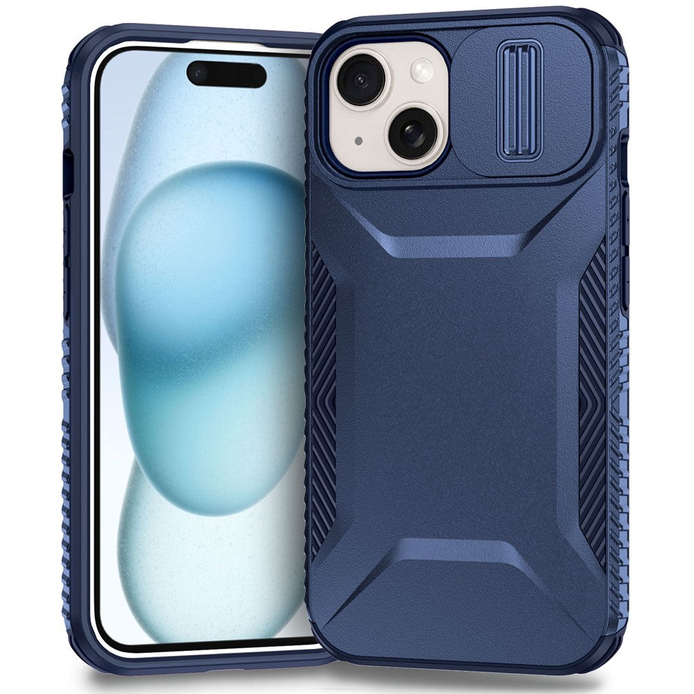 For iPhone 15 Case TPU+PC Phone Cover Upgraded Lens Protection