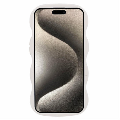 XL Series For iPhone 14 Case Solid Color Wave Edge Flexible TPU Phone Cover