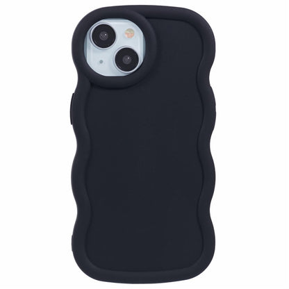 XL Series For iPhone 14 Case Solid Color Wave Edge Flexible TPU Phone Cover