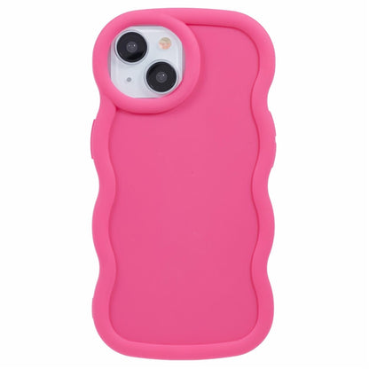 XL Series For iPhone 14 Case Solid Color Wave Edge Flexible TPU Phone Cover