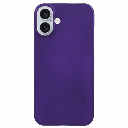 For iPhone 16 Shockproof Hard PC Phone Case Rubberized Phone Cover