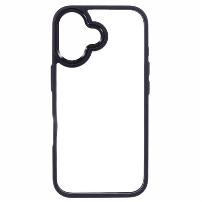 For iPhone 16 Cell Phone Cases Drop-Proof Clear Back PC+TPU Cover