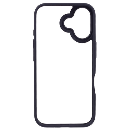 For iPhone 16 Cell Phone Cases Drop-Proof Clear Back PC+TPU Cover