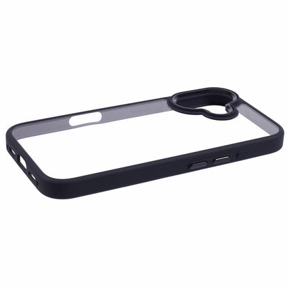 For iPhone 16 Cell Phone Cases Drop-Proof Clear Back PC+TPU Cover