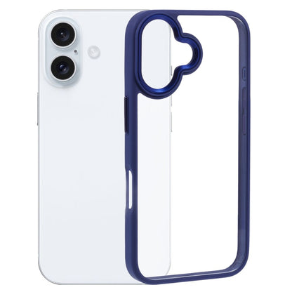 For iPhone 16 Cell Phone Cases Drop-Proof Clear Back PC+TPU Cover