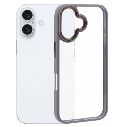 For iPhone 16 Cell Phone Cases Drop-Proof Clear Back PC+TPU Cover
