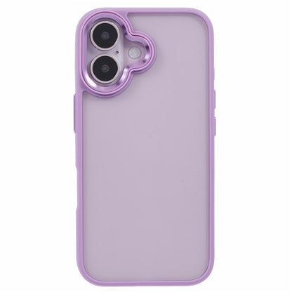 For iPhone 16 Cell Phone Cases Drop-Proof Clear Back PC+TPU Cover