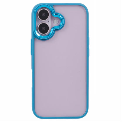 For iPhone 16 Cell Phone Cases Drop-Proof Clear Back PC+TPU Cover
