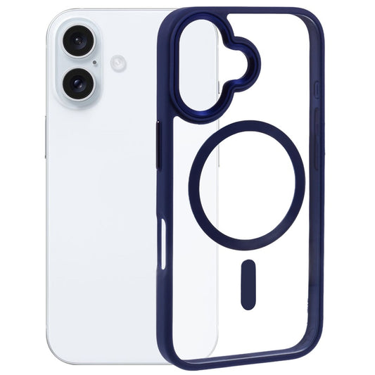 For iPhone 16 Compatible with MagSafe Phone Case Clear PC+TPU Back Cover
