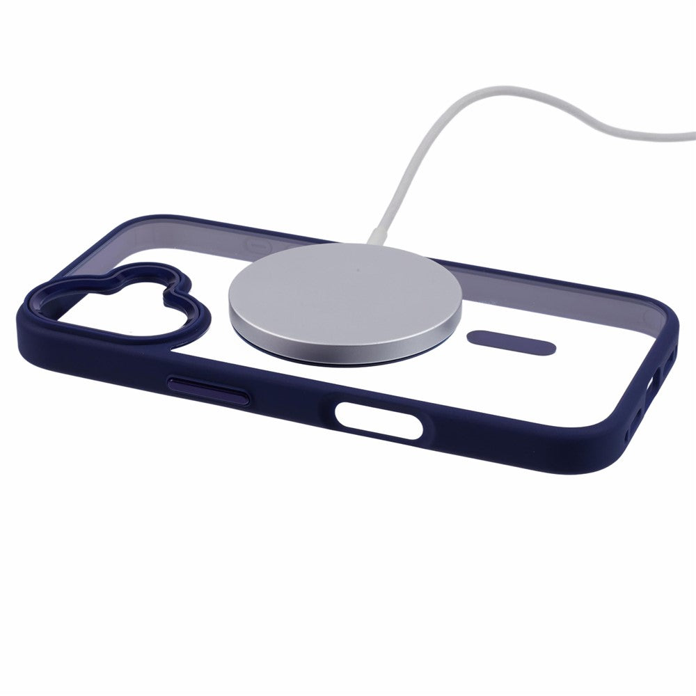 For iPhone 16 Compatible with MagSafe Phone Case Clear PC+TPU Back Cover