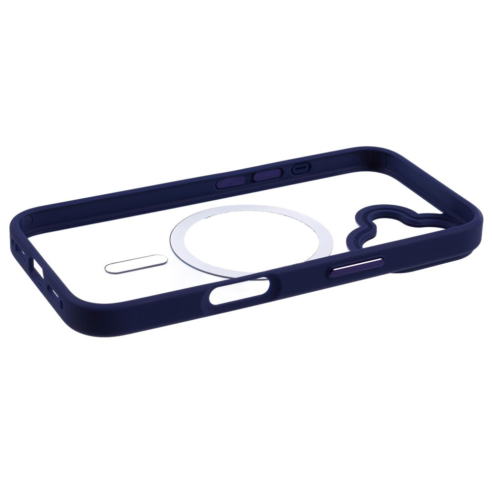 For iPhone 16 Compatible with MagSafe Phone Case Clear PC+TPU Back Cover