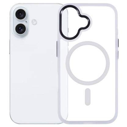 For iPhone 16 Compatible with MagSafe Phone Case Clear PC+TPU Back Cover