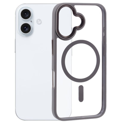 For iPhone 16 Compatible with MagSafe Phone Case Clear PC+TPU Back Cover
