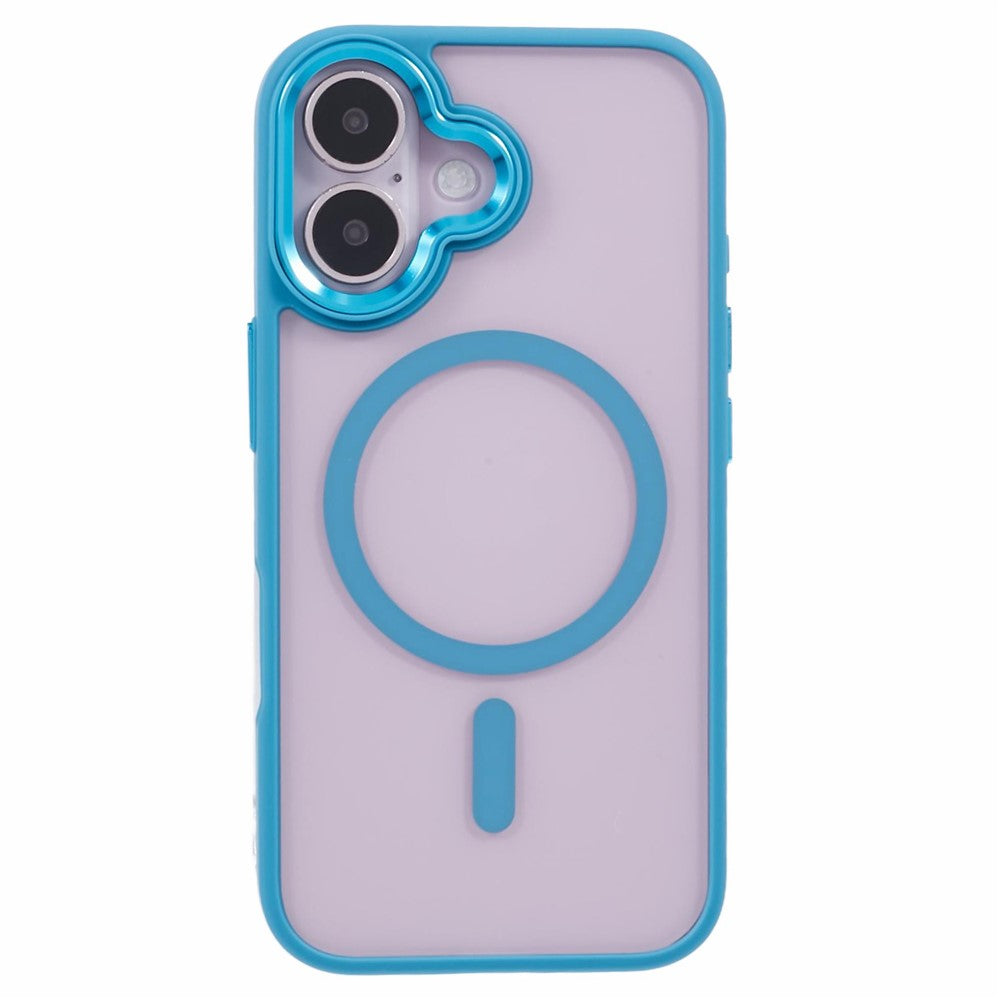 For iPhone 16 Compatible with MagSafe Phone Case Clear PC+TPU Back Cover