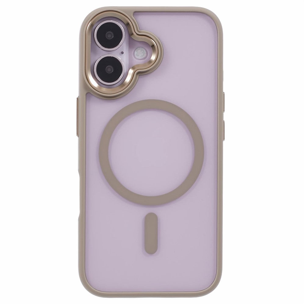 For iPhone 16 Compatible with MagSafe Phone Case Clear PC+TPU Back Cover