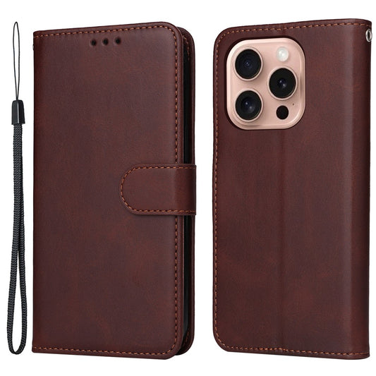 For iPhone 16 Pro Case Card Holder Leather Stand Wallet Phone Cover