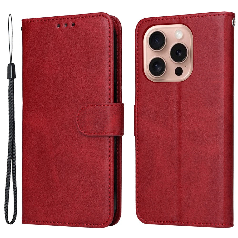 For iPhone 16 Pro Case Card Holder Leather Stand Wallet Phone Cover