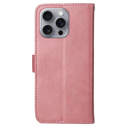 For iPhone 16 Pro Max Stand Case Card Slot Leather Wallet Phone Cover