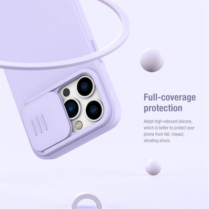 NILLKIN For iPhone 14 Pro Max Hard PC Soft Silicone Hybrid Case Slide Camera Protection Phone Cover