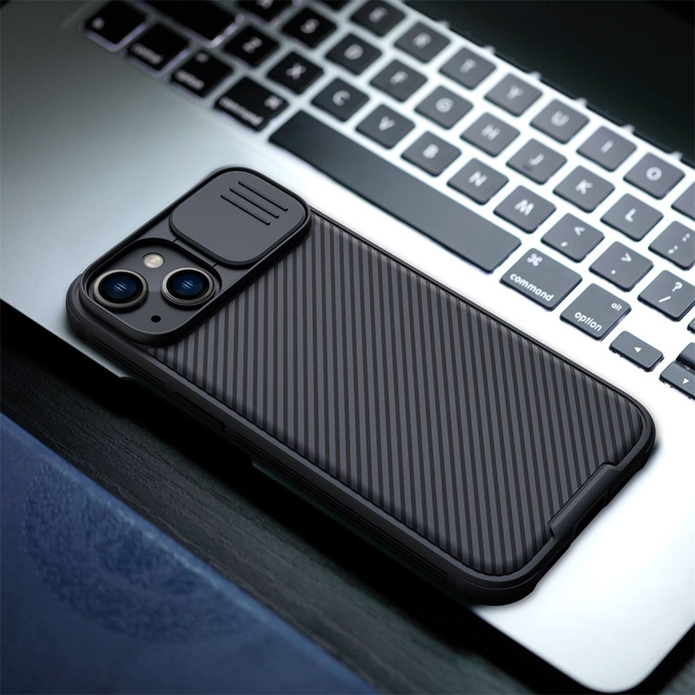 NILLKIN CamShield Pro Series for iPhone 14 / iPhone 13 Slide Camera Protection Phone Case Anti-drop Hybrid TPU + PC Back Cover