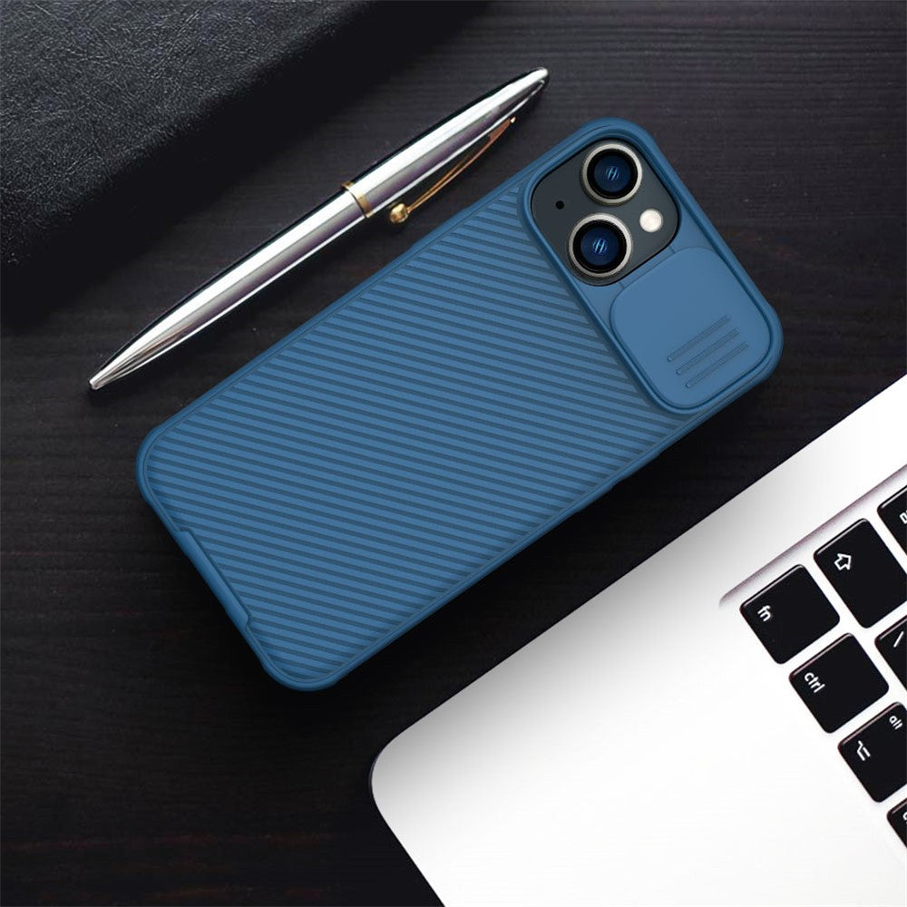 NILLKIN CamShield Pro Series for iPhone 14 / iPhone 13 Slide Camera Protection Phone Case Anti-drop Hybrid TPU + PC Back Cover