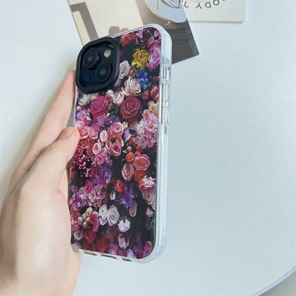 For iPhone 14 Cell Phone Case Colorful Pattern Shockproof Hard Acrylic Cover