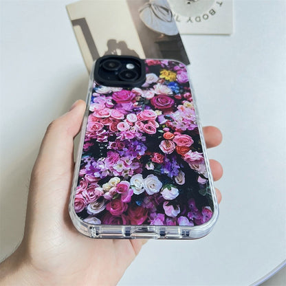 For iPhone 14 Cell Phone Case Colorful Pattern Shockproof Hard Acrylic Cover