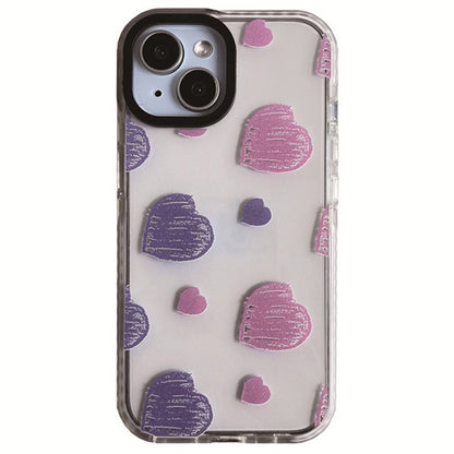 For iPhone 14 Cell Phone Case Colorful Pattern Shockproof Hard Acrylic Cover