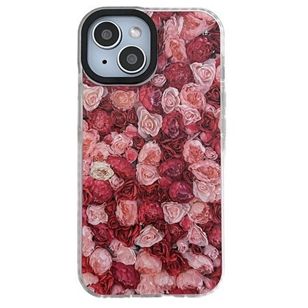 For iPhone 14 Cell Phone Case Colorful Pattern Shockproof Hard Acrylic Cover