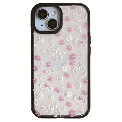 For iPhone 14 Cell Phone Case Colorful Pattern Shockproof Hard Acrylic Cover