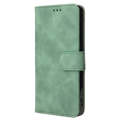 For iPhone 14 Pro Max Skin-touch Feeling PU Leather Case Stand Wallet Full Protection Inner TPU Phone Cover