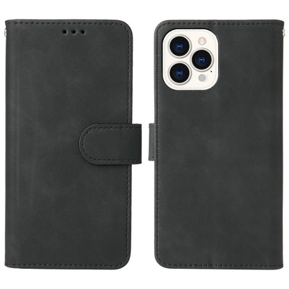 For iPhone 14 Pro Max Skin-touch Feeling PU Leather Case Stand Wallet Full Protection Inner TPU Phone Cover