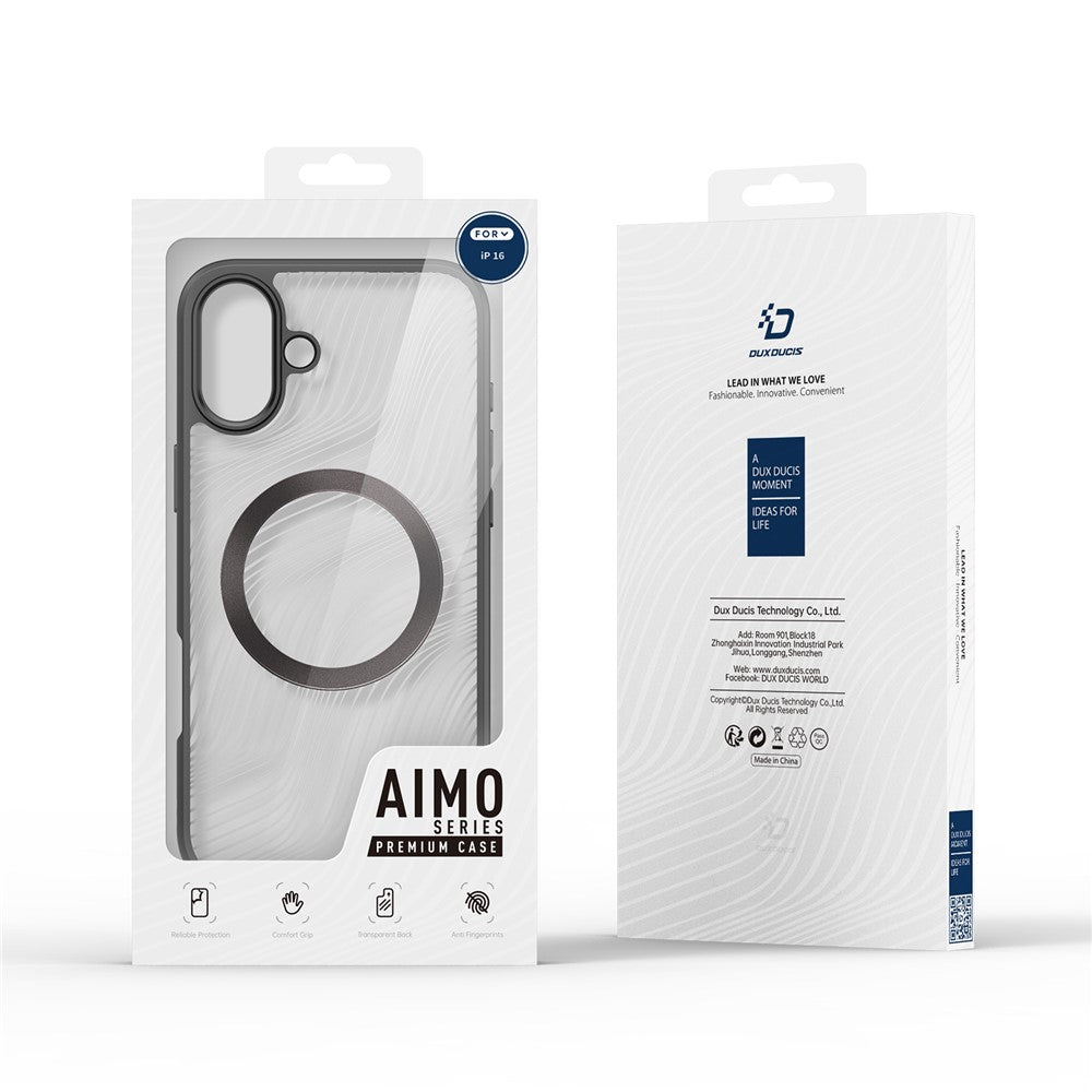 DUX DUCIS Aimo Series for iPhone 16 Case Compatible with MagSafe (REACH Certification), Black
