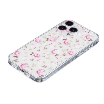 For iPhone 16 Pro Case Transparent Edge TPU Phone Cover Pattern Printing