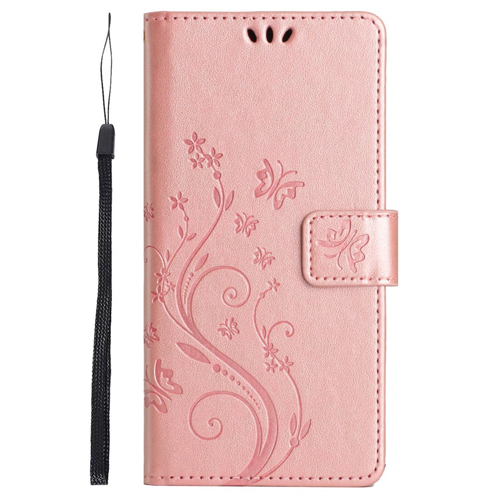 For iPhone 16 Case Flip Shockproof Butterfly Floral Leather Phone Cover