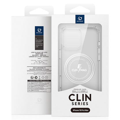 DUX DUCIS Clin Series for iPhone 16 Pro Max Magnetic Case Shockproof PC+TPU Phone Cover