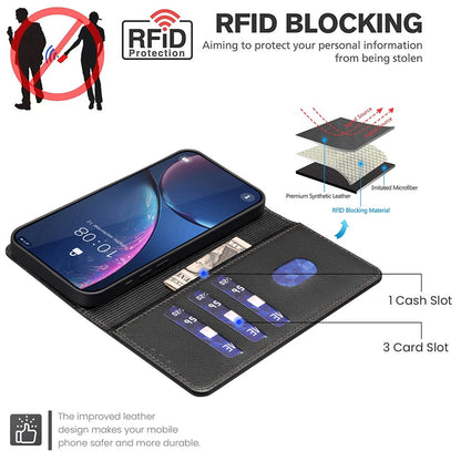 BINFEN COLOR BF32 For iPhone 14 Pro Case RFID Blocking Leather Drop-Proof Phone Cover