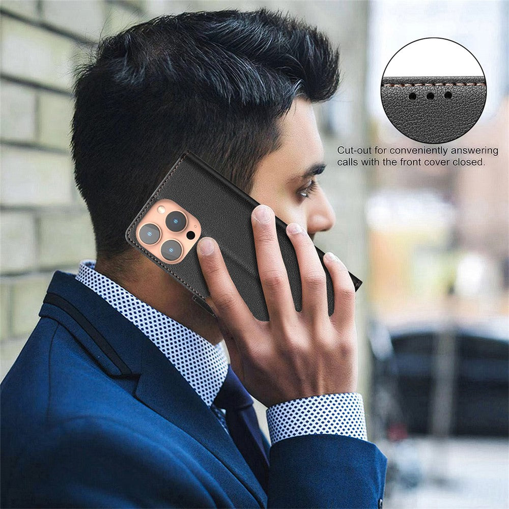 BINFEN COLOR BF32 For iPhone 14 Pro Case RFID Blocking Leather Drop-Proof Phone Cover