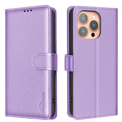 BINFEN COLOR BF32 For iPhone 14 Pro Case RFID Blocking Leather Drop-Proof Phone Cover