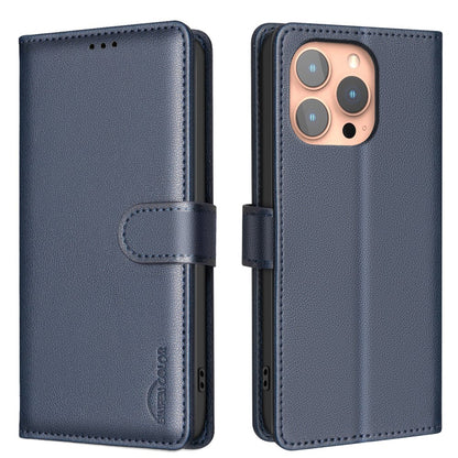 BINFEN COLOR BF32 For iPhone 14 Pro Case RFID Blocking Leather Drop-Proof Phone Cover