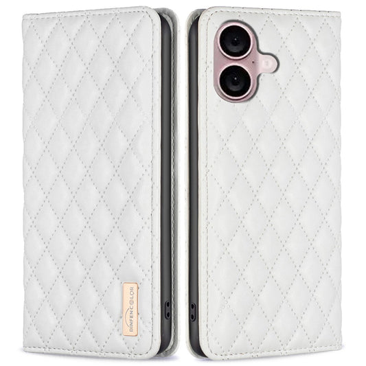 BINFEN COLOR BF Style-16 Card Slot Phone Case for iPhone 16 Anti-Scratch PU Leather Cell Phone Cover