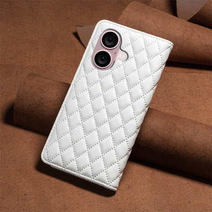 BINFEN COLOR BF Style-16 Card Slot Phone Case for iPhone 16 Anti-Scratch PU Leather Cell Phone Cover