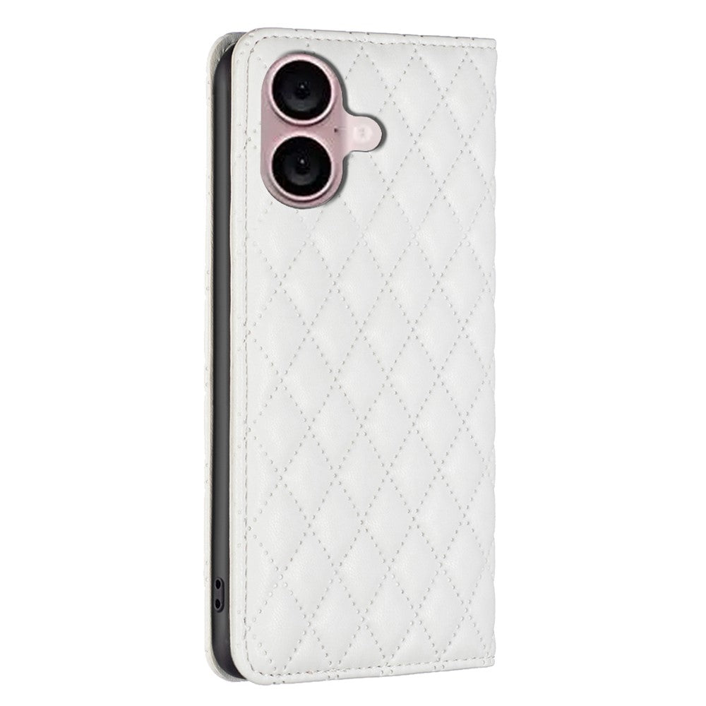 BINFEN COLOR BF Style-16 Card Slot Phone Case for iPhone 16 Anti-Scratch PU Leather Cell Phone Cover