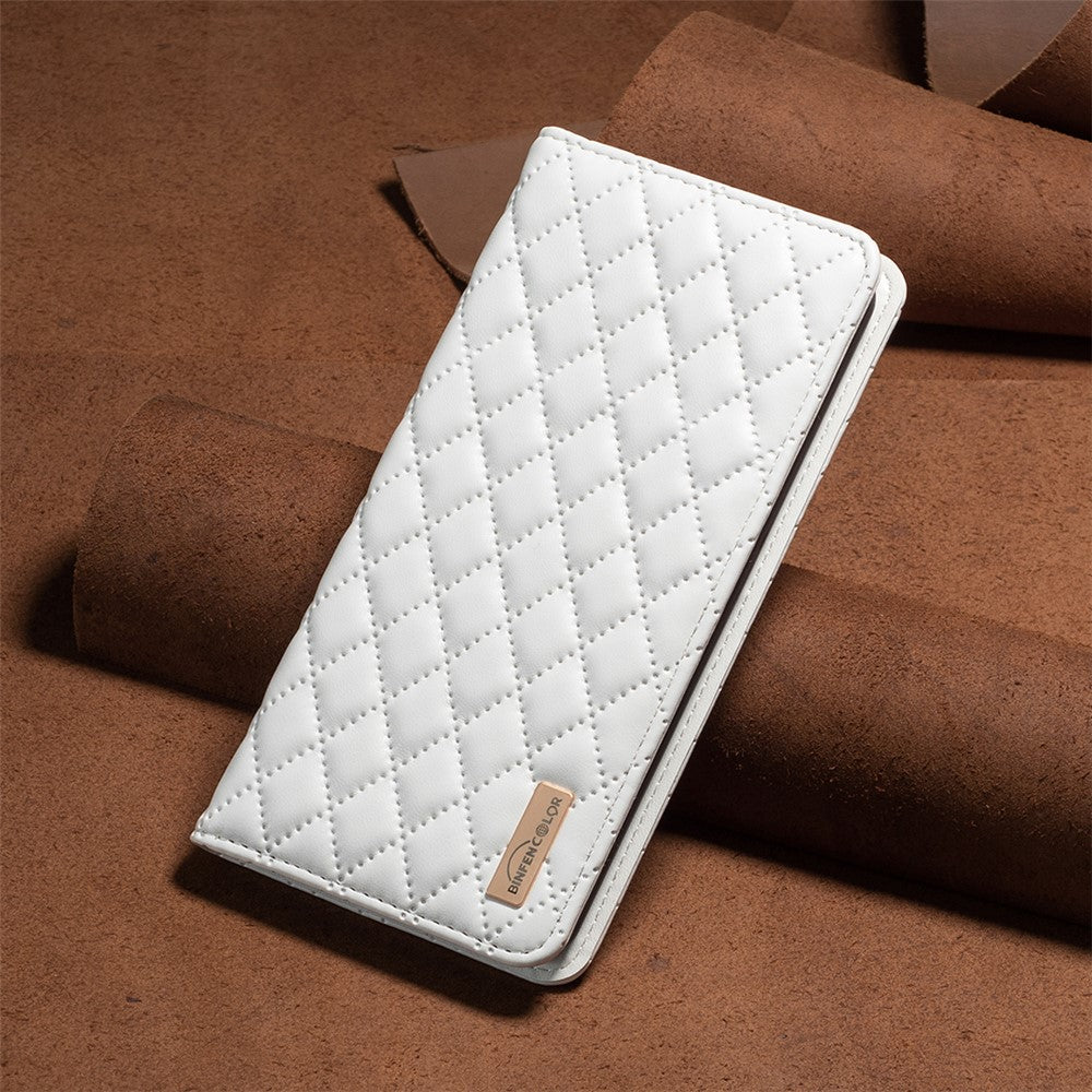 BINFEN COLOR BF Style-16 Card Slot Phone Case for iPhone 16 Anti-Scratch PU Leather Cell Phone Cover
